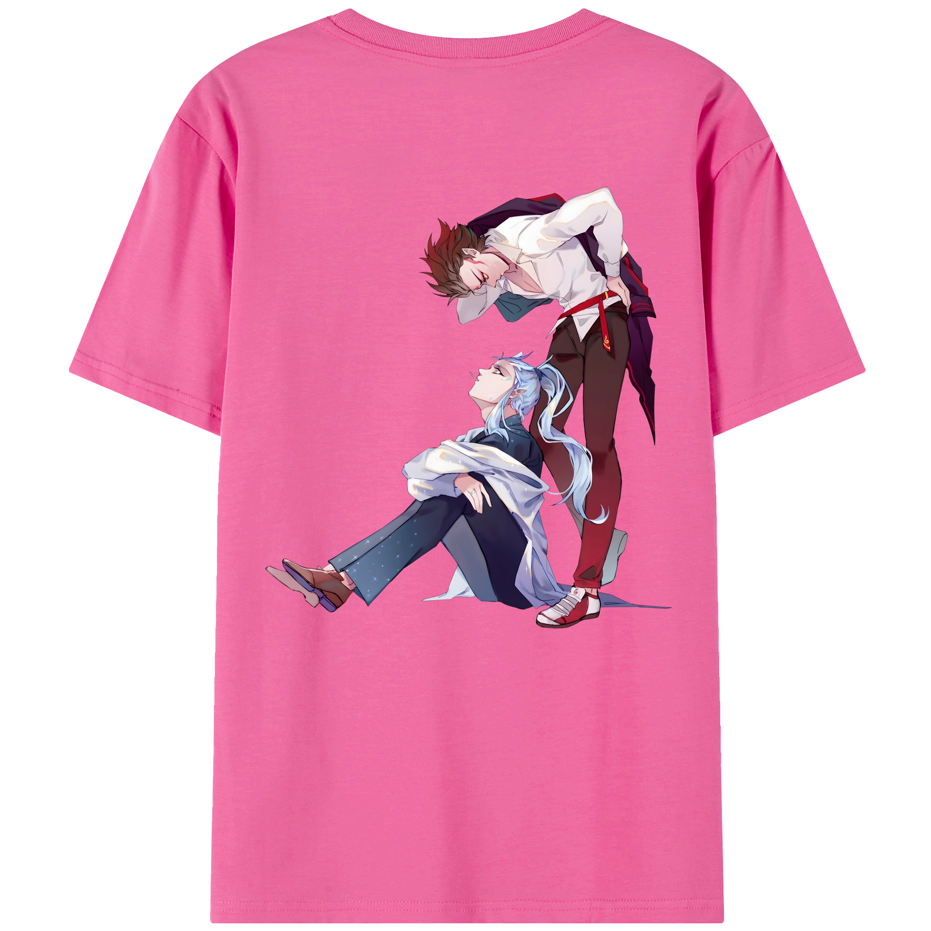 （画像用） Ne Zha 2 ナタ 魔童の大暴れ レディース半袖Tシャツ(バックプリント)